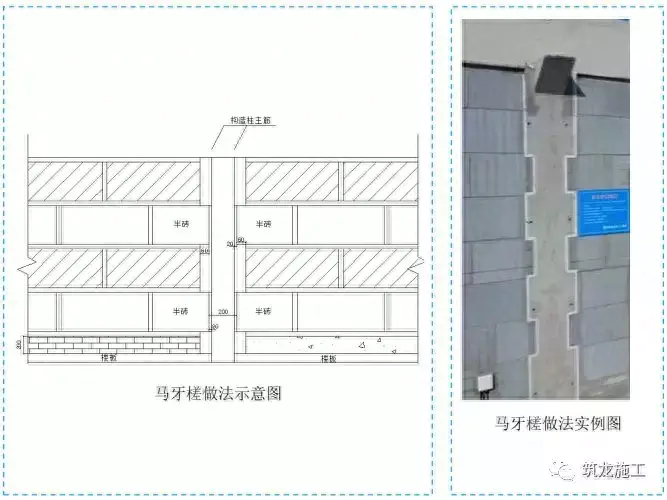 斜槎和直槎图片_直槎凸槎_直槎